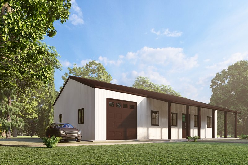 House Design - Exterior - Other Elevation for Barndominium House Plan #1107-10 - 4 bed, 2 bath