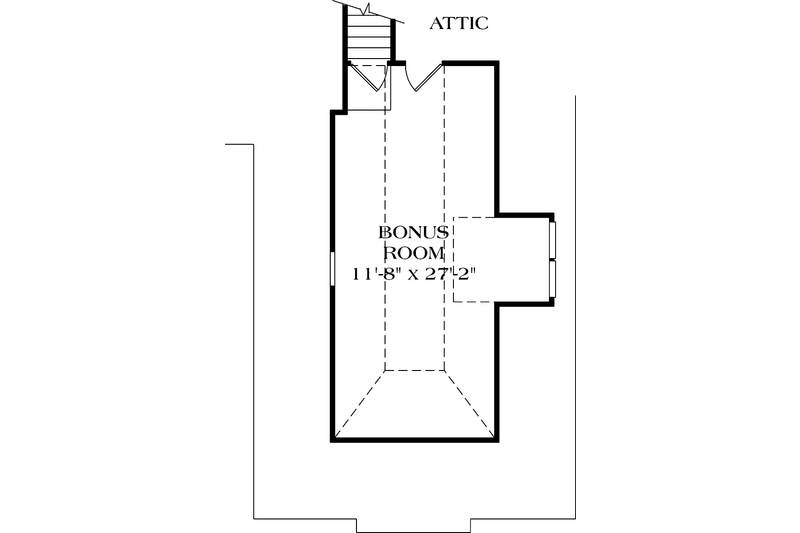 Dream House Plan - Floor Plan - Upper Floor for Mediterranean House Plan #453-112 - 3 bed, 2 bath