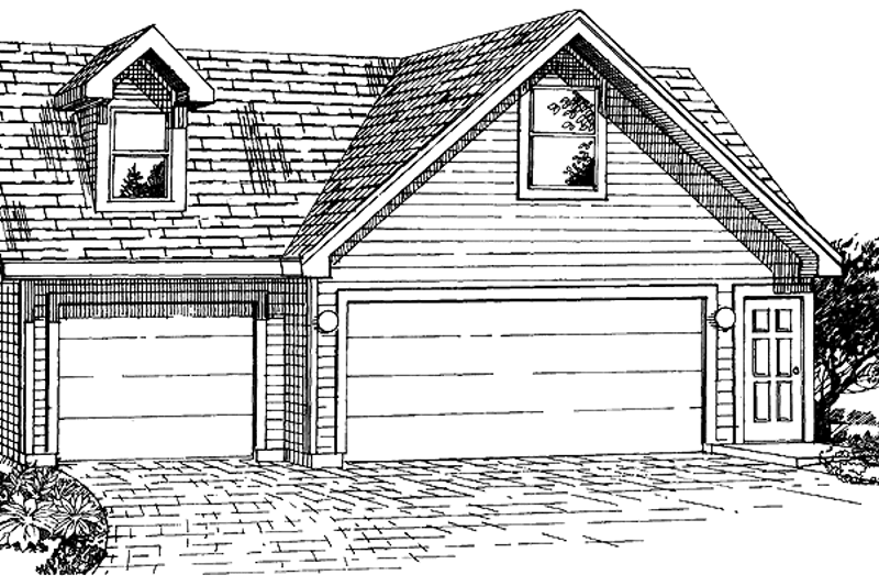 Dream House Plan - Exterior - Front Elevation Plan #47-1080