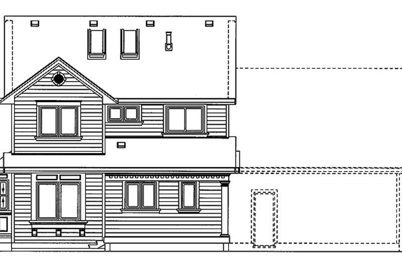 Dream House Plan - Exterior - Rear Elevation 1 for Victorian House Plan #47-903 - 3 bed, 2.5 bath
