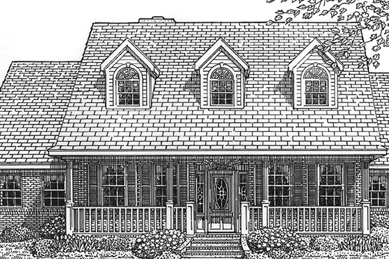 Architectural House Design - Country Exterior - Front Elevation Plan #968-19