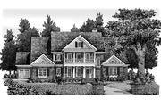 Colonial Style House Plan - 4 Beds 4.5 Baths 4205 Sq/Ft Plan #927-327 