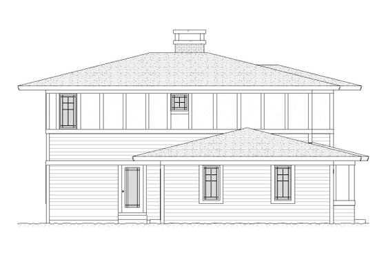 Exterior - Other Elevation 1 for Prairie House Plan #901-97 - 3 bed, 3.5 bath