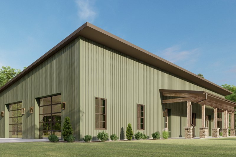 Home Plan - Exterior - Other Elevation 4 for Barndominium House Plan #1092-37 - 3 bed, 2.5 bath