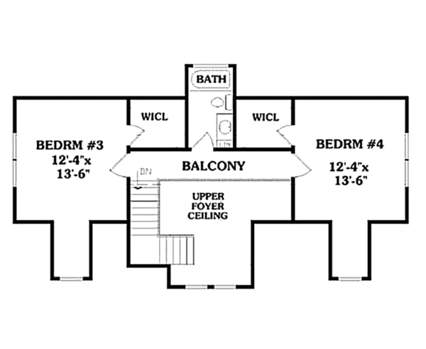 Home Plan - Country Floor Plan - Upper Floor Plan #314-273