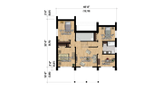 Cabin Style House Plan - 4 Beds 2 Baths 2030 Sq/Ft Plan #25-4962 