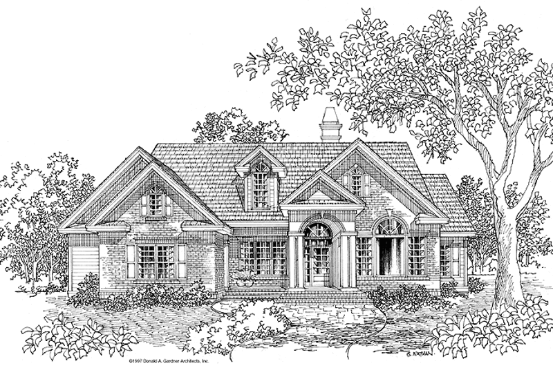 House Plan Design - Traditional Exterior - Front Elevation Plan #929-319