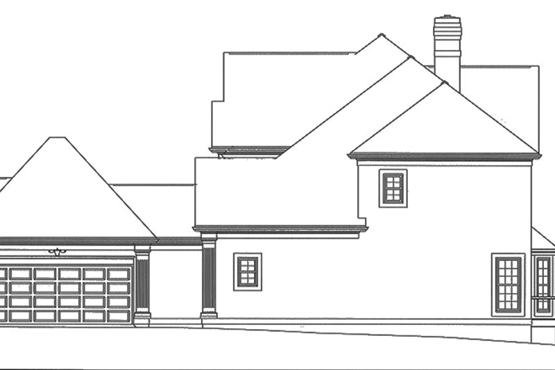 Home Plan - Exterior - Other Elevation for Mediterranean House Plan #453-113 - 4 bed, 3.5 bath