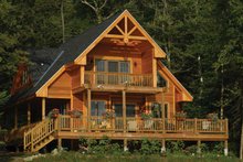 Cabin Style House Plan - 3 Beds 2 Baths 1370 Sq/Ft Plan #118-167 ...