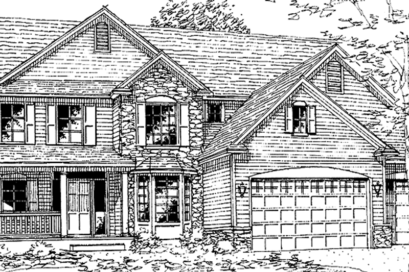 Home Plan - European Exterior - Front Elevation Plan #320-1491