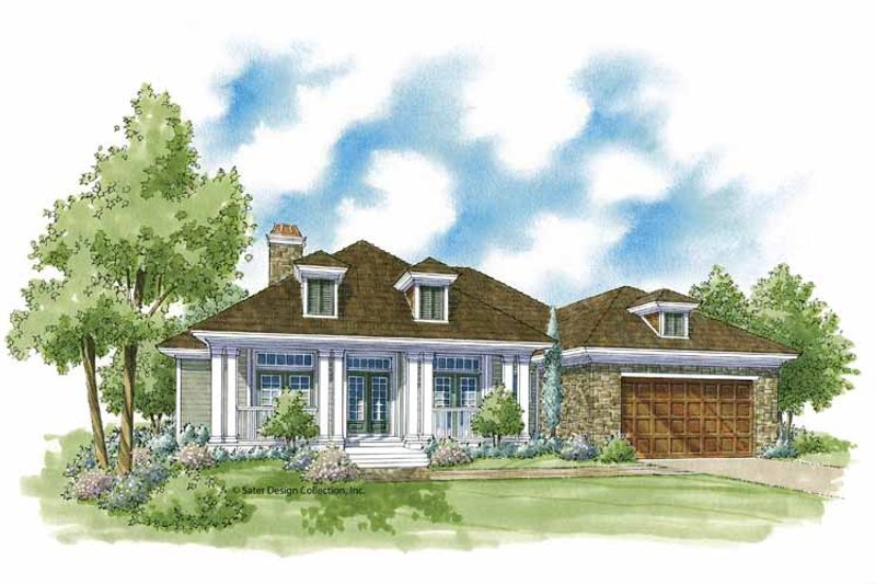 Home Plan - Exterior - Front Elevation 3 for Country House Plan #930-376 - 3 bed, 2 bath