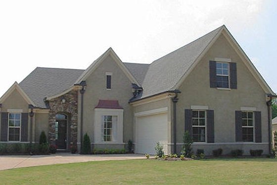 Exterior - Front Elevation for European House Plan #81-13829 - 3 bed, 2 bath
