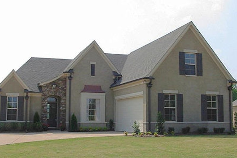 Exterior - Front Elevation 2 for European House Plan #81-13829 - 3 bed, 2 bath