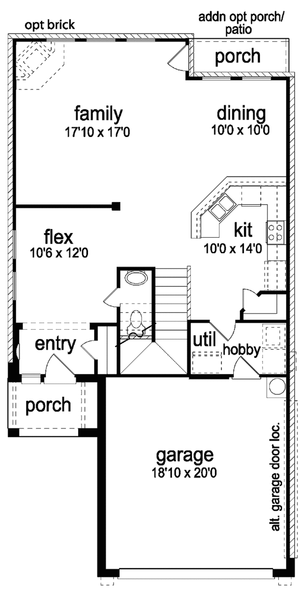 House Design - Country Floor Plan - Main Floor Plan #84-653