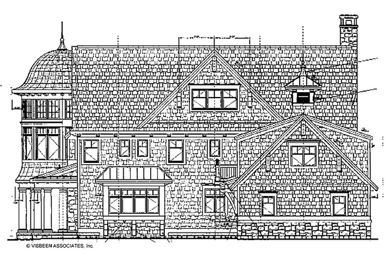 House Plan Design - Exterior - Rear Elevation for Craftsman House Plan #928-63 - 5 bed, 5.5 bath