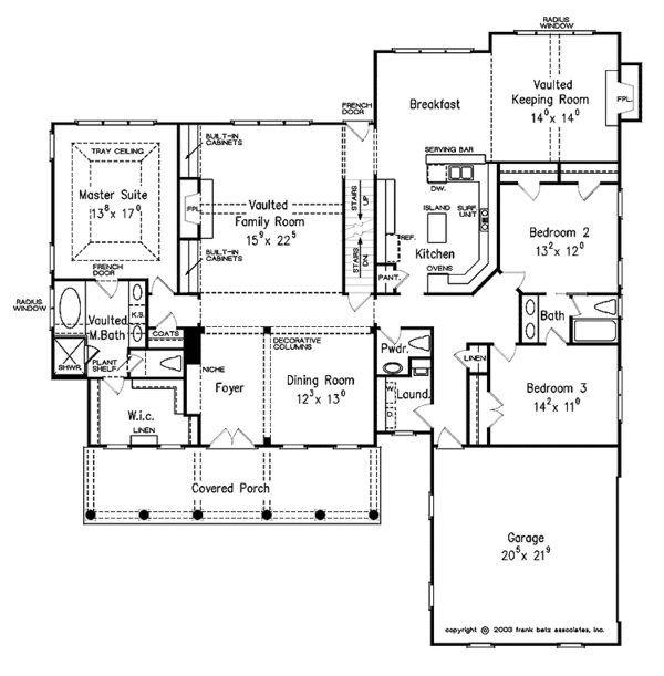 House Plan Design - Classical Floor Plan - Main Floor Plan #927-910