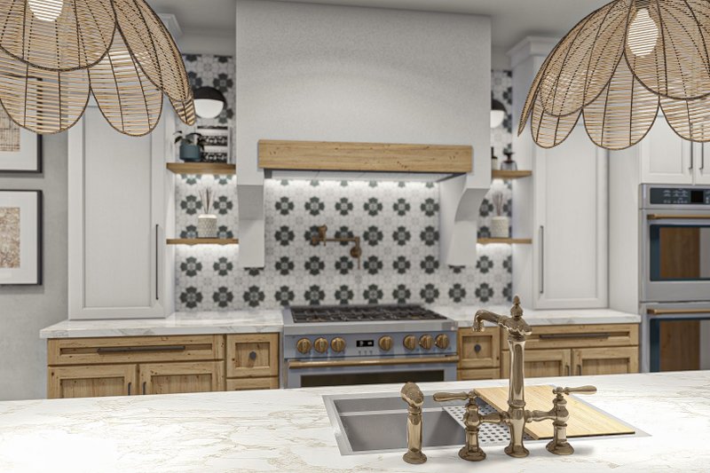 Home Plan - Interior - Kitchen 1 for Mediterranean House Plan #455-566 - 4 bed, 3.5 bath