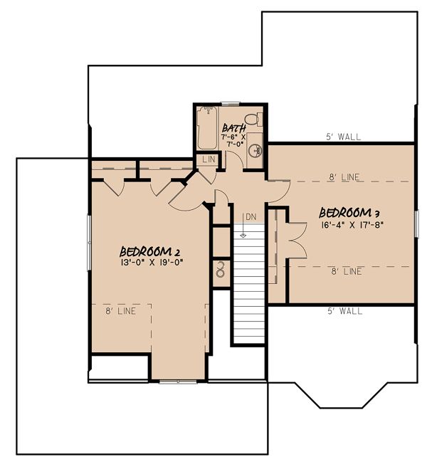 Craftsman Floor Plan - Upper Floor Plan #923-141
