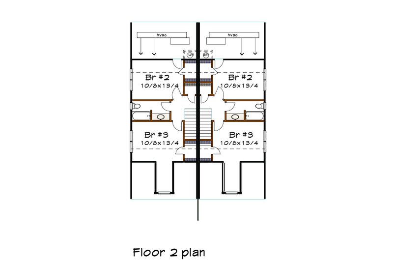 Dream House Plan - Floor Plan - Upper Floor for Farmhouse House Plan #79-245 - 3 bed, 2 bath