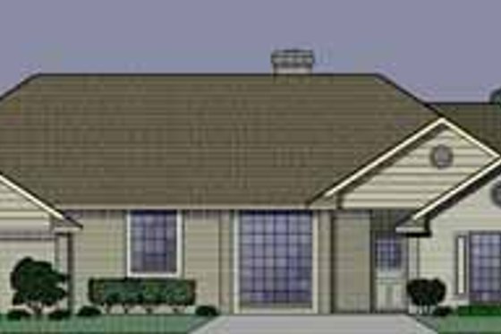 Exterior - Front Elevation for Traditional House Plan #65-121 - 3 bed, 2.5 bath