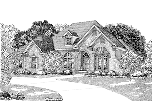 Traditional Exterior - Front Elevation Plan #17-2622