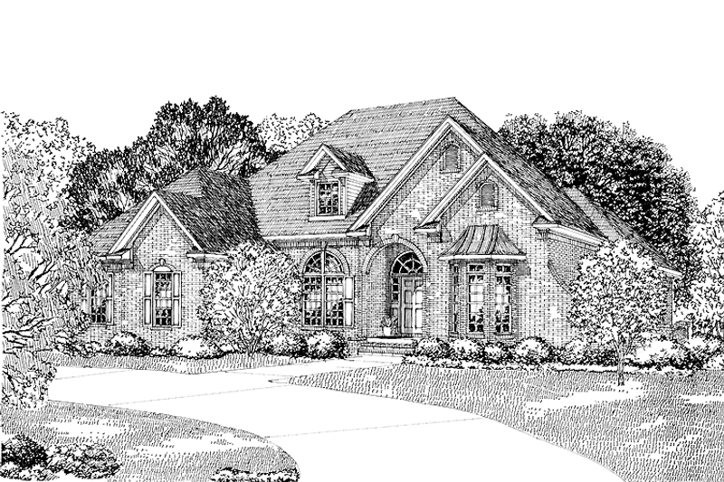 Dream House Plan - Traditional Exterior - Front Elevation Plan #17-2622
