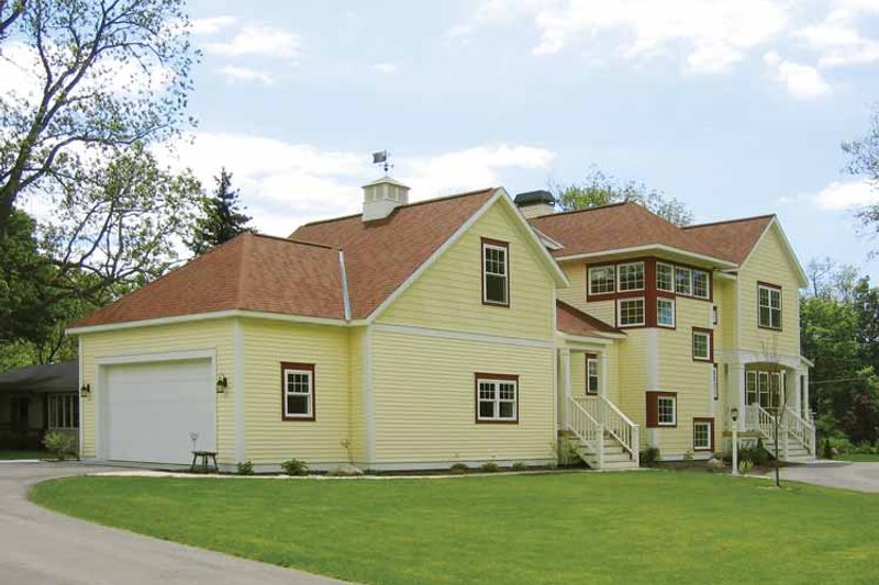 Home Plan - Exterior - Front Elevation 3 for Country House Plan #928-49 - 4 bed, 2.5 bath