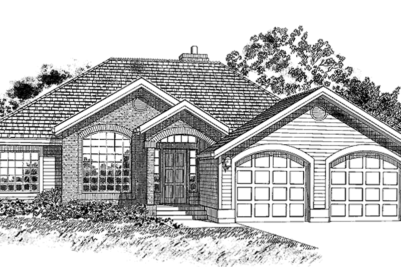 Home Plan - Ranch Exterior - Front Elevation Plan #47-805