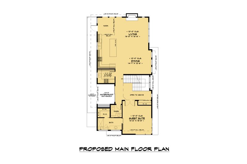 House Plan Design - Floor Plan - Main Floor for Contemporary House Plan #1066-191 - 6 bed, 4.5 bath