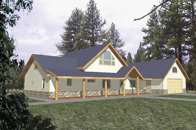 Home Plan - Country Exterior - Front Elevation Plan #117-816