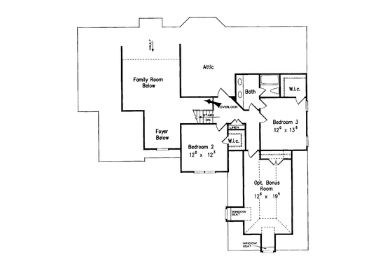 Floor Plan - Upper Floor for Mediterranean House Plan #927-183 - 4 bed, 3 bath