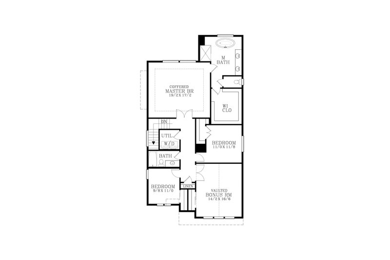 Architectural House Design - Floor Plan - Upper Floor for Craftsman House Plan #53-691 - 5 bed, 2.5 bath