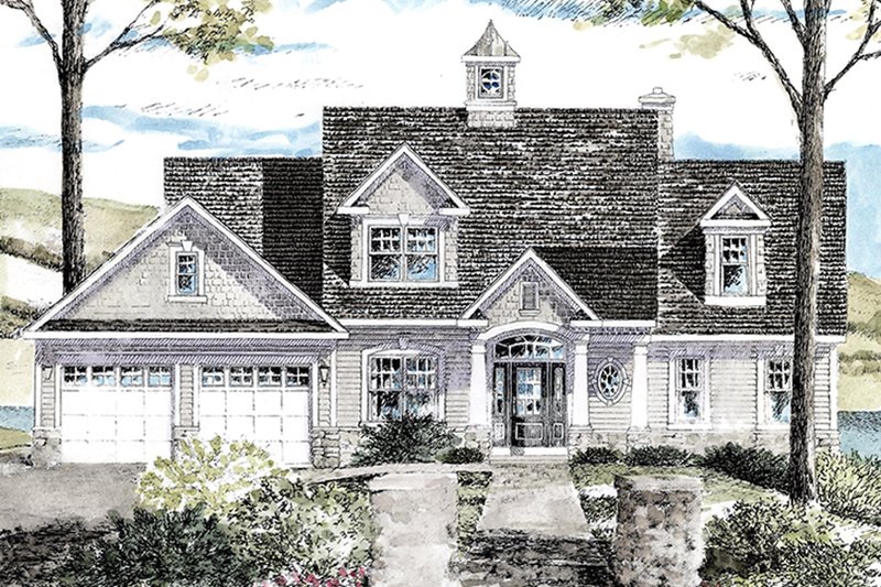 Dream House Plan - Colonial Exterior - Front Elevation Plan #316-287