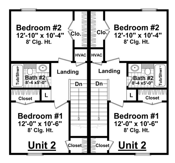 House Blueprint - Country Floor Plan - Upper Floor Plan #21-508