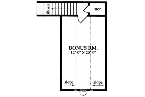 Floor Plan - Other Floor for Country House Plan #42-287 - 3 bed, 2 bath