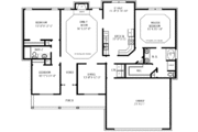 Mediterranean Style House Plan - 3 Beds 2 Baths 1930 Sq/Ft Plan #69-151 