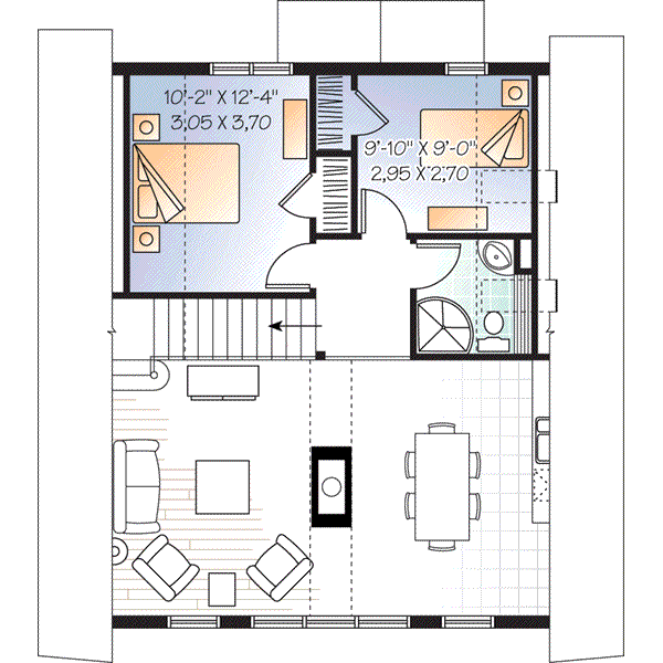 Dream House Plan - Cottage Floor Plan - Upper Floor Plan #23-670