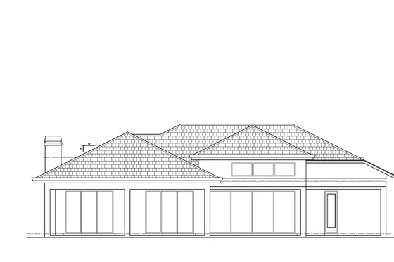 Exterior - Rear Elevation for Farmhouse House Plan #938-121 - 3 bed, 3 bath