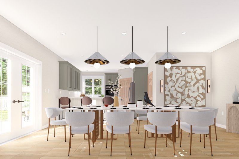 House Blueprint - Interior - Dining Room for Ranch House Plan #1060-300 - 3 bed, 2 bath