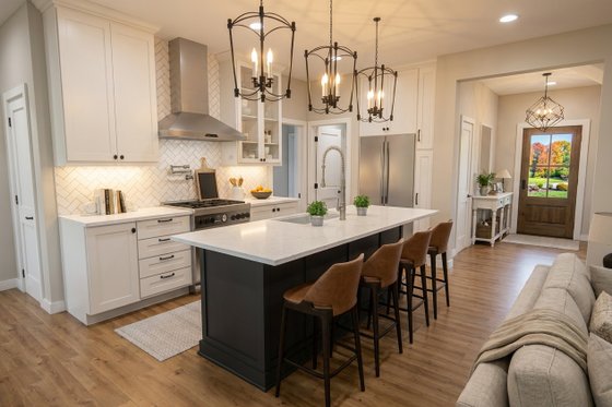 Interior - Kitchen 2 for Farmhouse House Plan #51-1523 - 3 bed, 3.5 bath