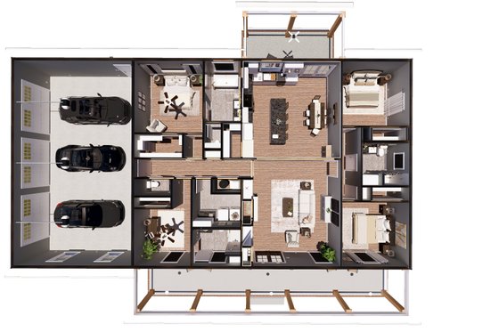 Interior - Other 1 for Farmhouse House Plan #44-319 - 4 bed, 3.5 bath
