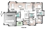 Traditional Style House Plan - 4 Beds 2 Baths 1883 Sq/Ft Plan #23-787 
