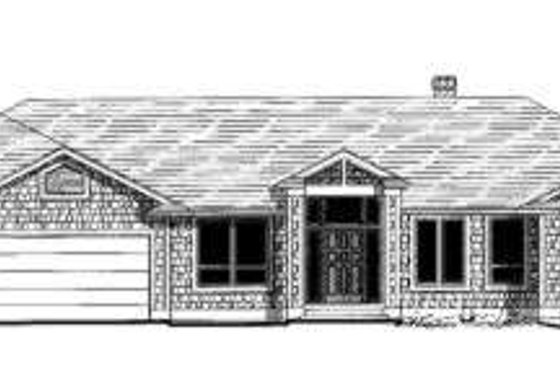 Exterior - Front Elevation for Traditional House Plan #303-459 - 4 bed, 3.5 bath