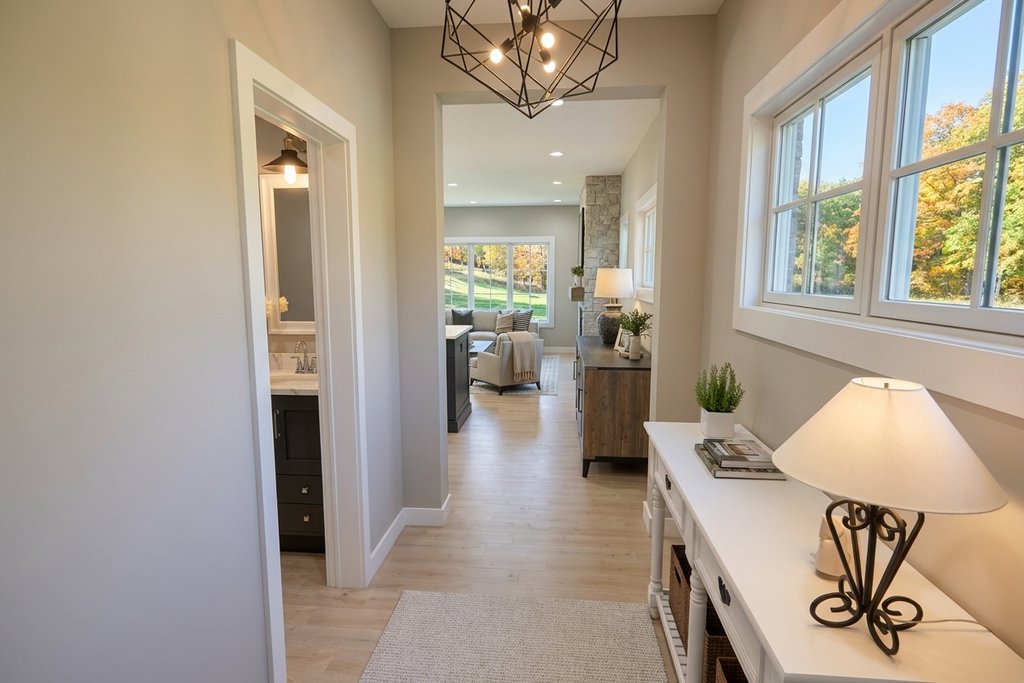 Interior - Entry for Modern House Plan #51-1516 - 3 bed, 2.5 bath