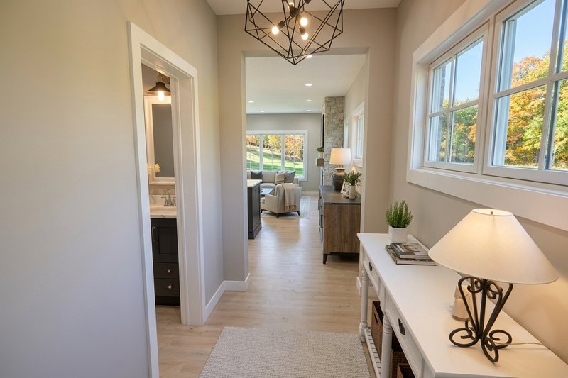 Architectural House Design - Interior - Entry for Modern House Plan #51-1516 - 3 bed, 2.5 bath