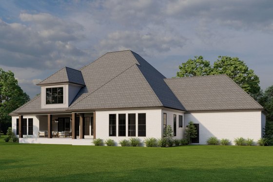 Exterior - Other Elevation 3 for European House Plan #923-437 - 3 bed, 3.5 bath