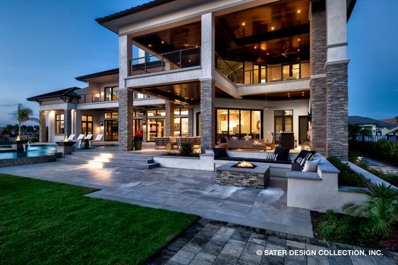 Exterior - Outdoor Living for Contemporary House Plan #930-513 - 5 bed, 5.5 bath