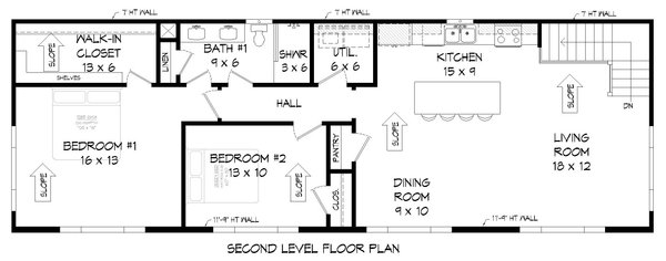 Home Plan - Traditional Floor Plan - Upper Floor Plan #932-491