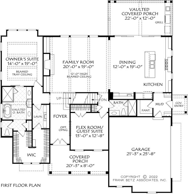 Dream House Plan - Farmhouse Floor Plan - Main Floor Plan #927-1032