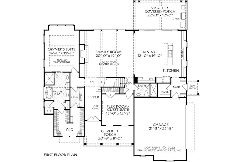 House Plan Design - Floor Plan - Main Floor for Farmhouse House Plan #927-1032 - 4 bed, 3 bath